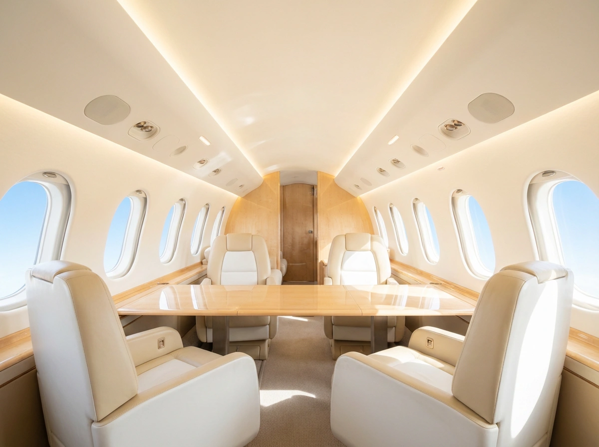 Private Jet Bahamas — luxury private jet interior